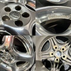TOYOTA トヨタ 16アリスト ベルテックス 純正ホイール 16インチ 4本 7.5J5HPCD114.3+50 メッキ　(MHA600MY)クレジットカード QRコード決済可能の画像