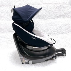 美品 Combi コンビ クルムーヴスマートneo ISOFIX エッグショック ネイビーの画像