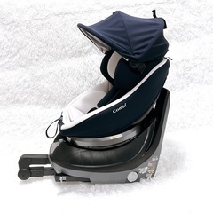 美品 Combi コンビ クルムーヴスマートneo ISOFIX エッグショック ネイビーの画像