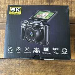 ☆新品未使用☆デジタルカメラ 5K録画 デジカメ 7500万画素 180度回転の画像