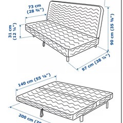 IKEA ソファベッドの画像