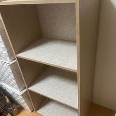 【無料引取希望 8/2締切】3段カラーボックス2個セット　の画像