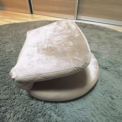キルティング風　座椅子　折りたたみ〇の画像