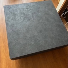 【美品】LOWYA ローテーブル　モルタルブラックの画像