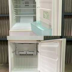 SNT732 U-ing ユーイング ノンフロン冷凍冷蔵庫 UR-FG110J 2ドア 通電確認済み 現状品 2018年製の画像