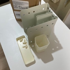 折りたたみ ブックシェルフ ホワイトの画像