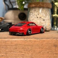 カスタムミニカー　ポルシェ　3Dプリントホイール　の画像