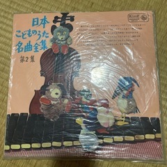 日本こどものうた名曲全集　レコード２枚の画像