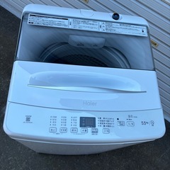 ハイアール　JW-U55MK 5.5キロ　洗濯機　2024年製の画像