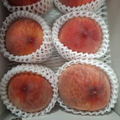 二種類の桃の画像