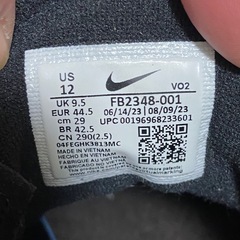 超美品　NIKE Airシューズ　29センチ　ブラックの画像