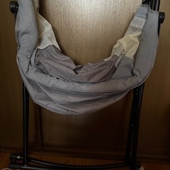 簡易　ベビーベッド　毛布付きの画像