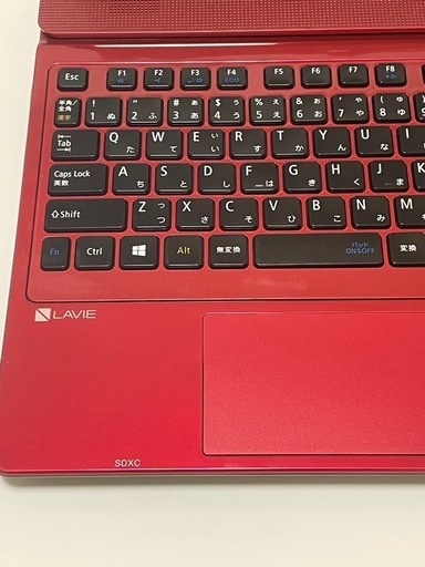 NECノートパソコン /i7/SSD512GB/8GB/Office付/美品/赤