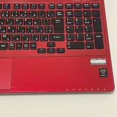 NECノートパソコン /i7/SSD512GB/8GB/Office付/美品/赤の画像