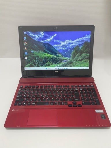 NECノートパソコン /i7/SSD512GB/8GB/Office付/美品/赤