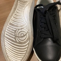 無印良品レザー(牛革)スニーカー M(23.5〜24.0cm) 2足セットの画像
