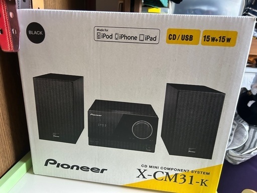 未使用保存品平成レトロ）CD、iPodコンポ