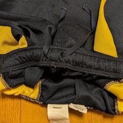 ハーフパンツ L　ナイキ　NIKE　小学生　ジュニア　キッズ　155 165 160 ネイビー　イエロー　バスケ　古着　サッカー　スポーツ　ハーパンの画像
