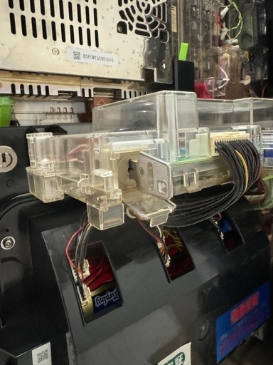 ミリオンゴット 神々の凱旋 コイン不要機付き 実機 パチスロ 家庭用電源