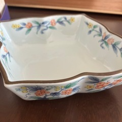 たち吉 橘吉　ひし形　聖果花草柄　菱形　小鉢5個　新品未使用の画像