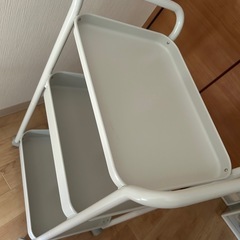 無印良品　スチールパイプワゴンラックの画像