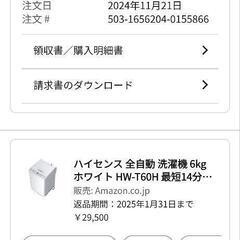 全自動洗濯機の画像