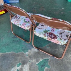 美品★軽くて折りたためるゴブラン柄高座椅子の画像