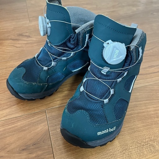 [価格改定]mont--bell　キッズシューズ 防水 ボアシステムブーツ mont-bell BOAシステム アウトドアシューズ18.0cm (ayumikan) 梅