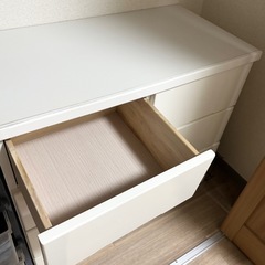 白　タンス　衣装収納の画像