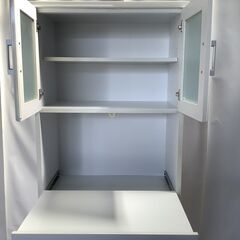 No.106　スリムレンジ台　食器棚　キッチン用収納棚（豊橋市収集業務課リユース家具）の画像