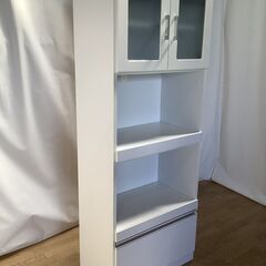 No.106　スリムレンジ台　食器棚　キッチン用収納棚（豊橋市収集業務課リユース家具）の画像