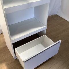 No.106　スリムレンジ台　食器棚　キッチン用収納棚（豊橋市収集業務課リユース家具）の画像