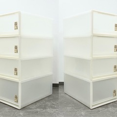 無印良品 衣装ケース 引出式　深×1 大×3 まとめ売り 収納 衣類収納の画像