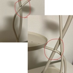 アンティーク風アクセサリー置き　金属製の画像