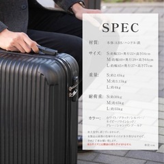 未使用品　キャリーケースの画像