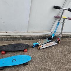スケボー　スクーターなどの画像