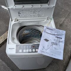 縦型　洗濯機　ハイセンスの画像