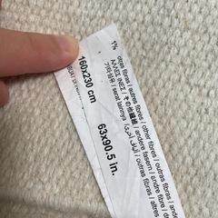 Zara Home ザラホーム ラグ 大型 160x230 の画像