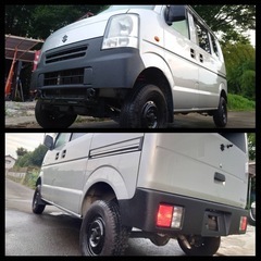 名義変更まで無料！？！？希少MT車！☆ラプター塗装リフトアップカスタム車☆車検R9年7月まで！ エヴリィ PAハイルーフ！A/Cバッチリ！LEDヘッドライト、ETC。機関良好！！全てコミ総額29.8万！！の画像