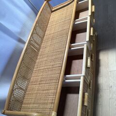 No.112　ラタン　チェスト　タンス　4段（豊橋市収集業務課リユース家具）の画像