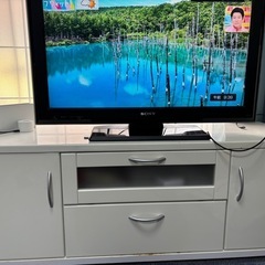 テレビ、テレビ台セットの画像