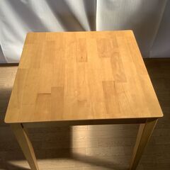 【交渉中】No.115　ダイニングテーブルセット　２人かけ（豊橋市収集業務課リユース家具）の画像