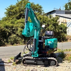 三菱 新キャタピラー ME08 0.8tクラス 小型 油圧ショベル バックホー 可変脚式 幅狭バケット付き 静岡県 富士市発 下取り可能 陸送可能の画像