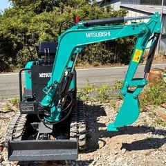 三菱 新キャタピラー ME08 0.8tクラス 小型 油圧ショベル バックホー 可変脚式 幅狭バケット付き 静岡県 富士市発 下取り可能 陸送可能の画像