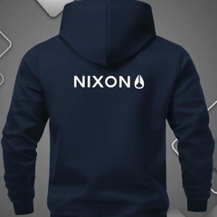 NIXON ネイビー ジップアップフーディ XXLの画像