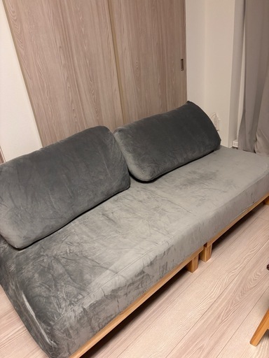 3人がけ 3段階リクライニングソファー