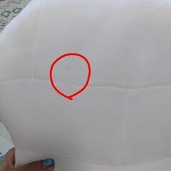 ハチワレちゃん寝そべりぬいぐるみの画像