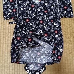 ベビー甚平　80　和柄　漢字の画像