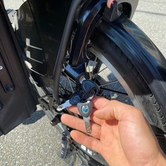 パナソニック電動自転車子供乗り2人椅子付きの画像