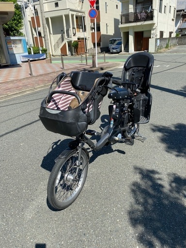 パナソニック電動自転車子供乗り2人椅子付き 国内初！押し歩き機能搭載の幼児2人同乗用電動アシスト自転車を発売